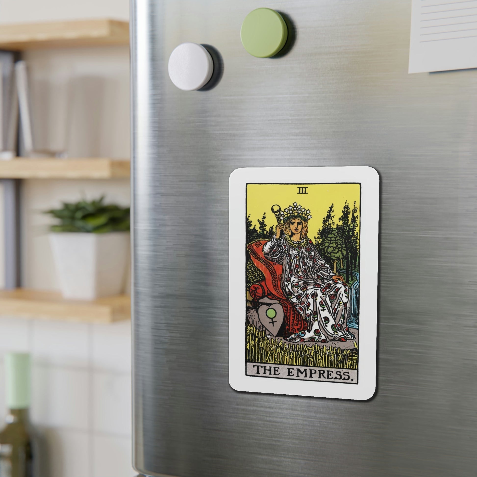 The Empress (Tarot Card) Die-Cut Magnet-The Sticker Space