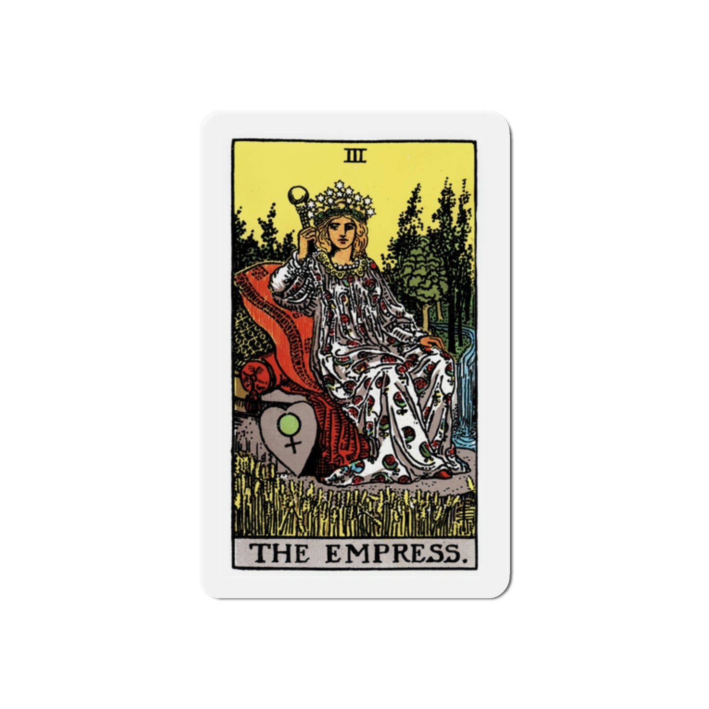 The Empress (Tarot Card) Die-Cut Magnet-2 Inch-The Sticker Space