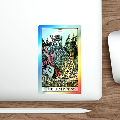 The Empress (Tarot Card) Holographic STICKER Die-Cut Vinyl Decal-The Sticker Space