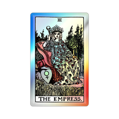 The Empress (Tarot Card) Holographic STICKER Die-Cut Vinyl Decal-The Sticker Space