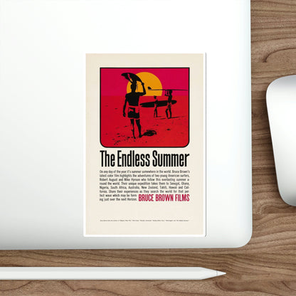 The Endless Summer 1966 Movie Poster STICKER Vinyl Die-Cut Decal-The Sticker Space