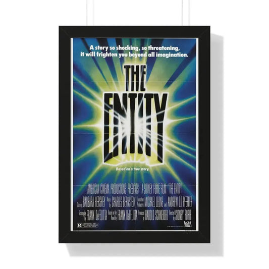 THE ENTITY 1982 - Framed Movie Poster 16″ x 24″ Black - The Sticker Space