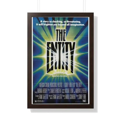 THE ENTITY 1982 - Framed Movie Poster 20" x 30" Walnut - The Sticker Space