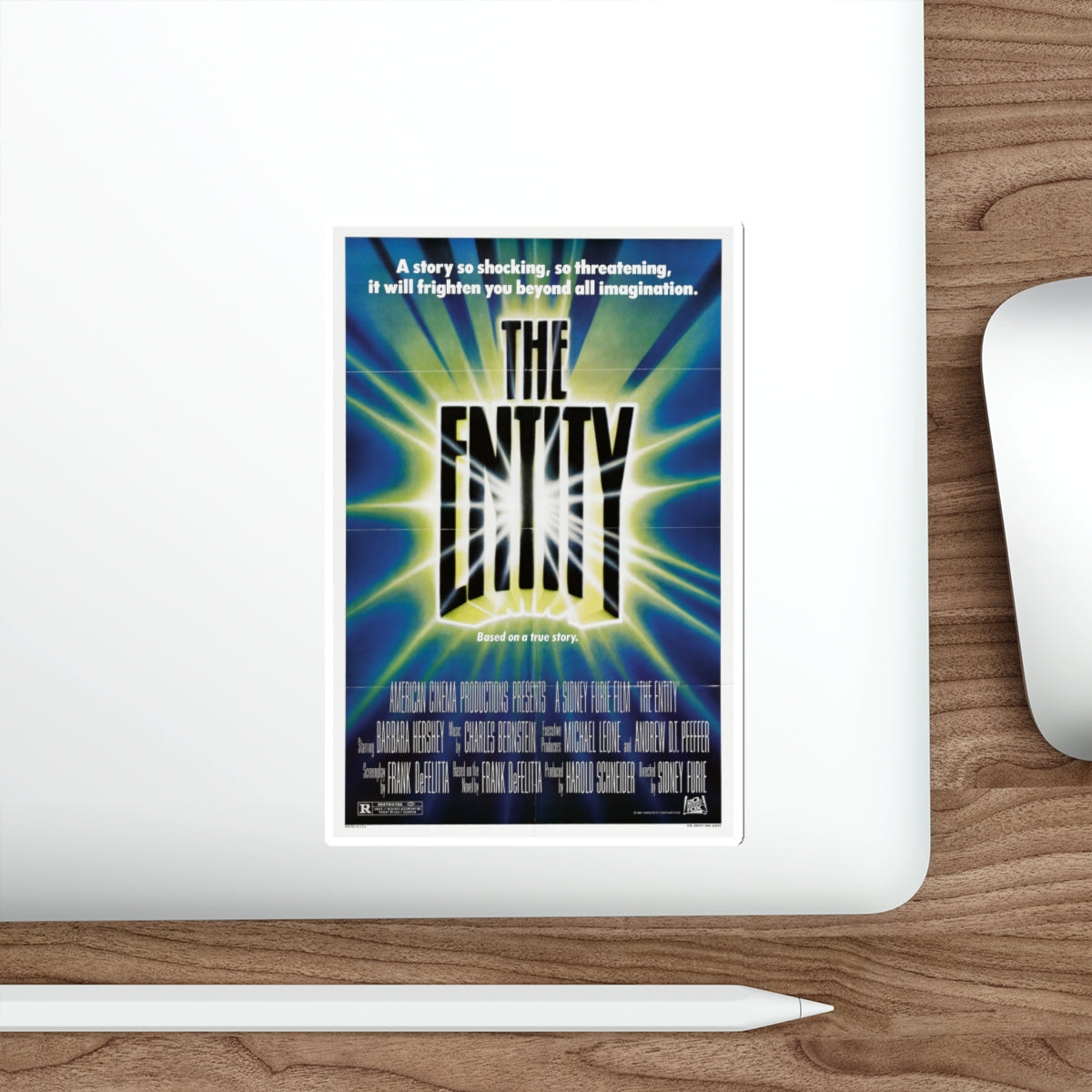 THE ENTITY 1982 Movie Poster STICKER Vinyl Die-Cut Decal-The Sticker Space