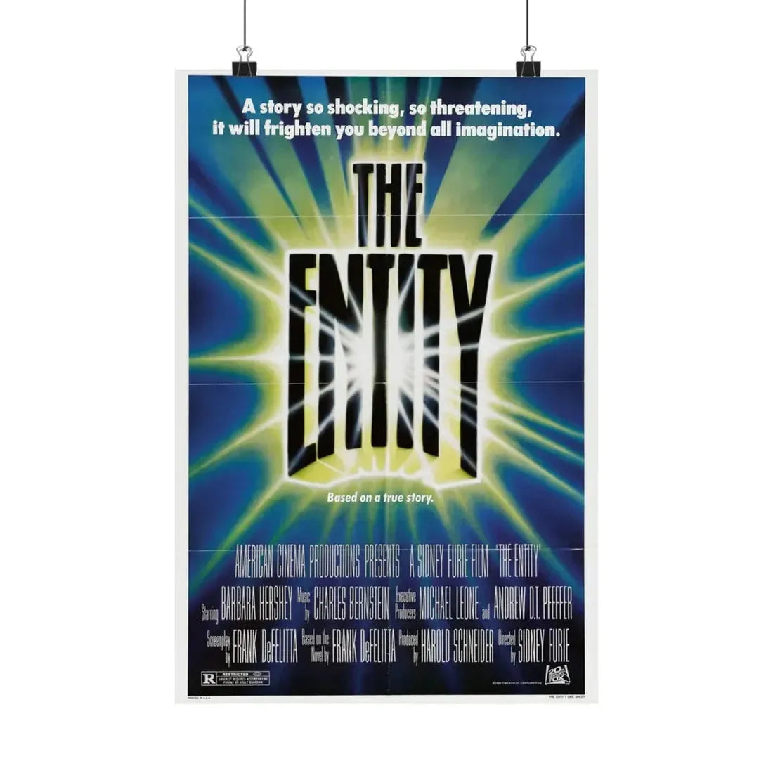 THE ENTITY 1982 - Paper Movie Poster 12″ x 18″ Matte - The Sticker Space