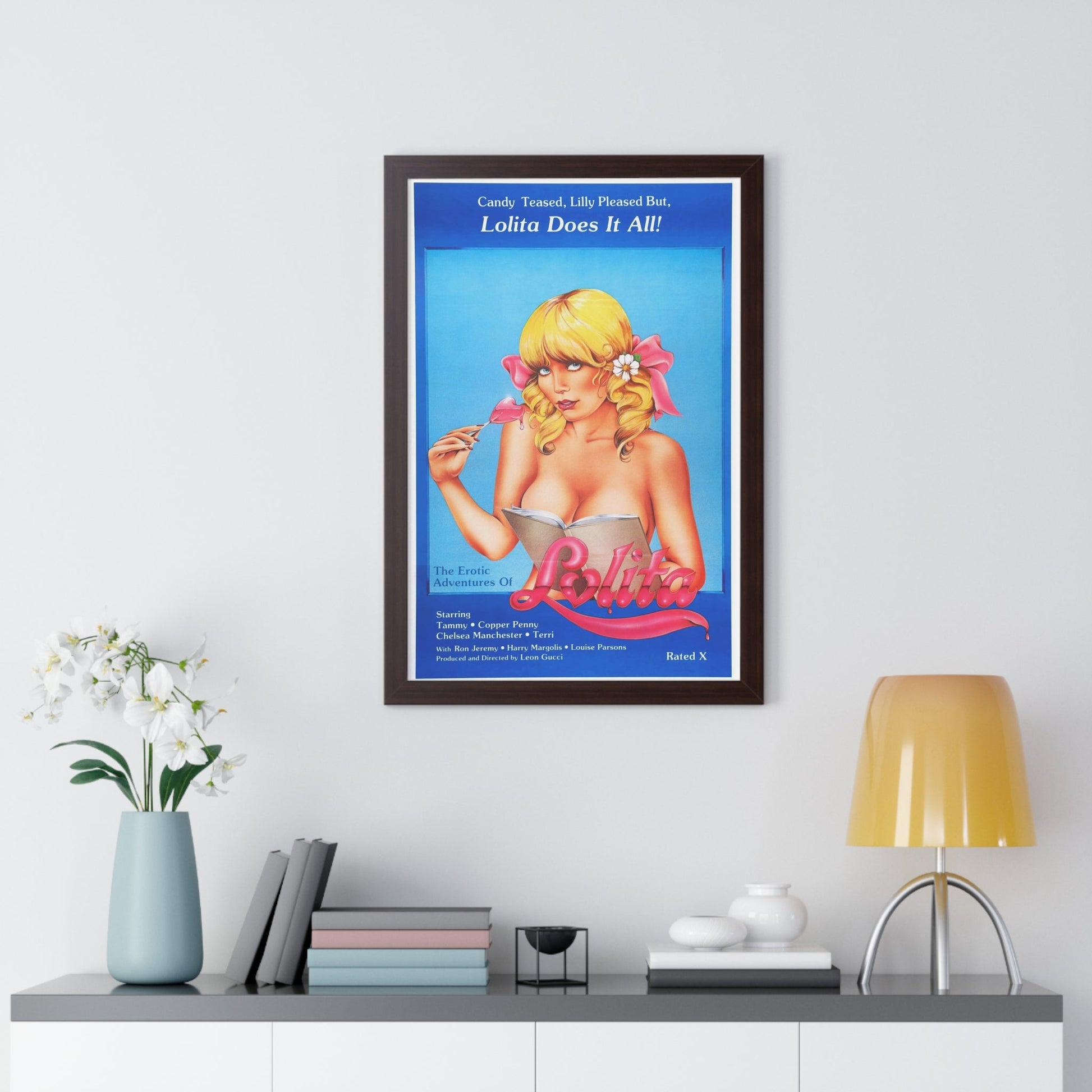 THE EROTIC ADVENTURES OF LOLITA 1982 - Framed Movie Poster-The Sticker Space