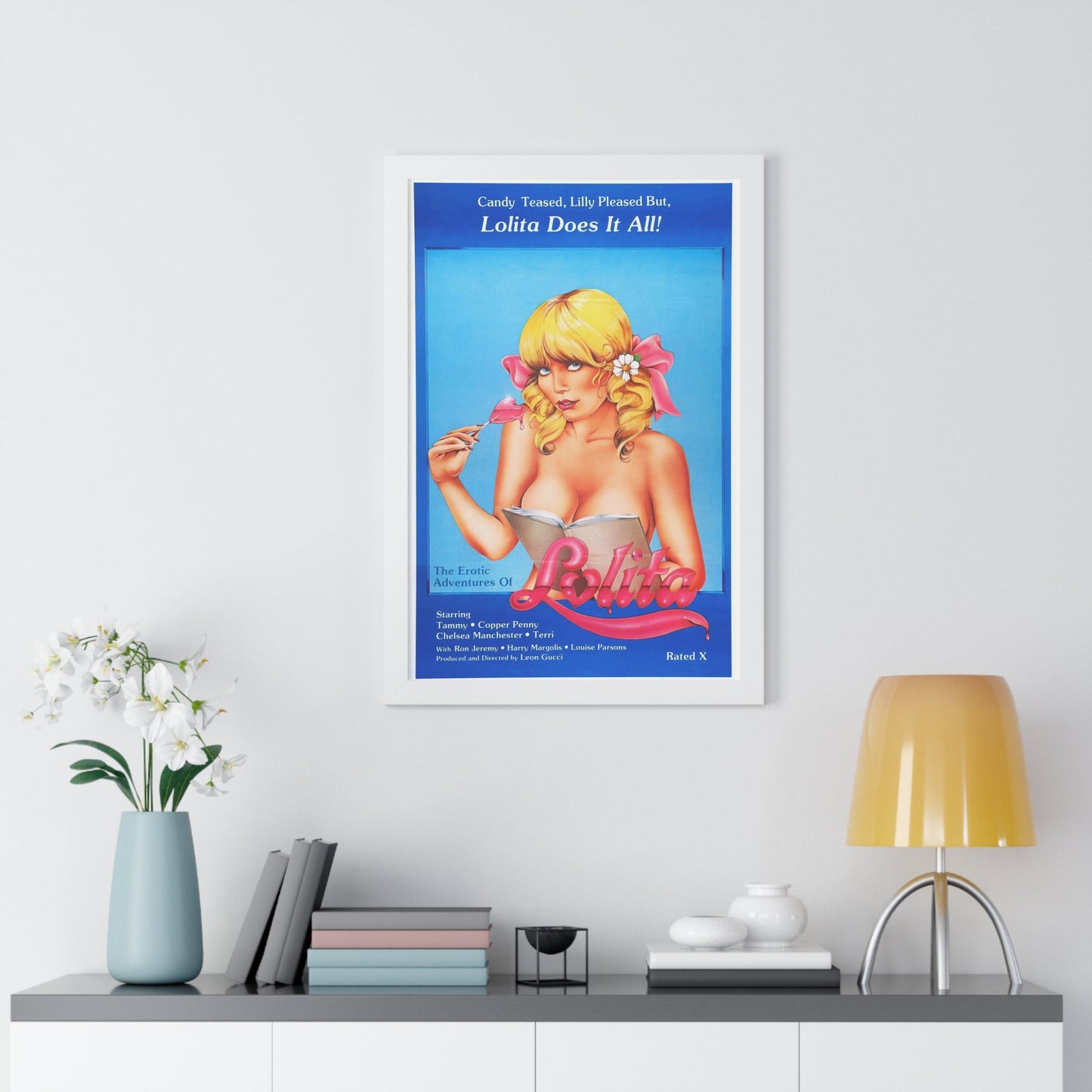 THE EROTIC ADVENTURES OF LOLITA 1982 - Framed Movie Poster-The Sticker Space