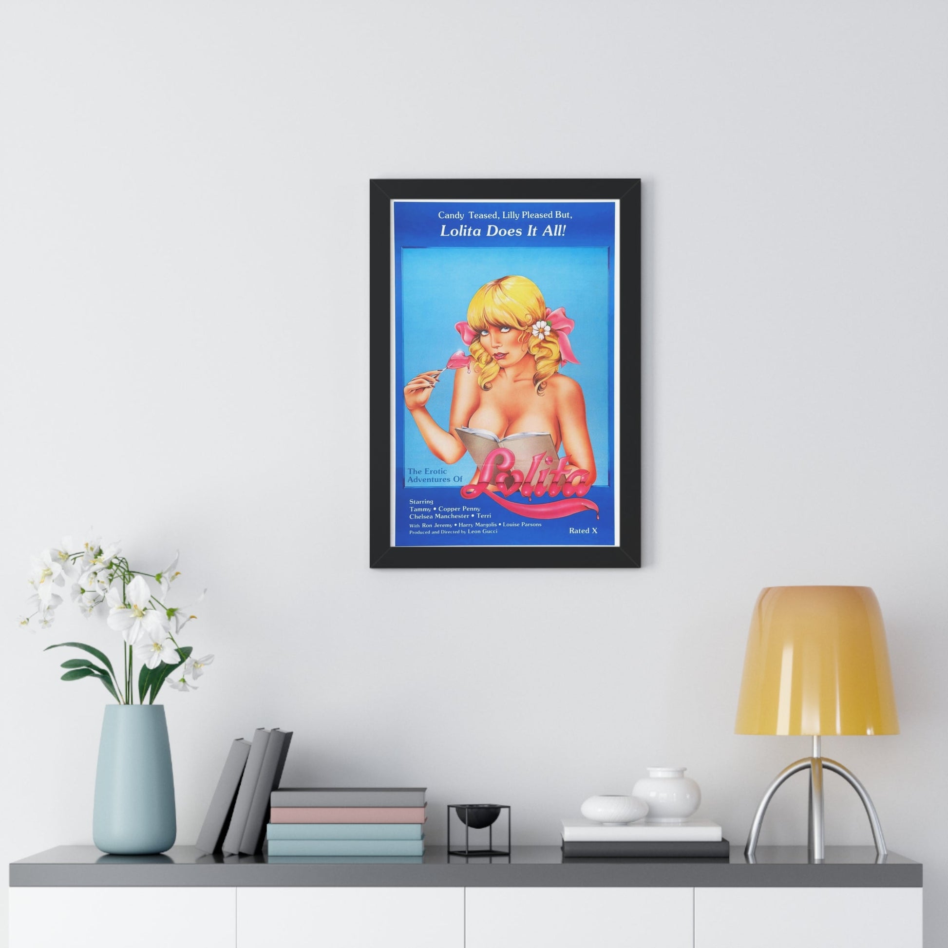 THE EROTIC ADVENTURES OF LOLITA 1982 - Framed Movie Poster-The Sticker Space