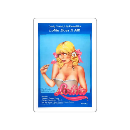 THE EROTIC ADVENTURES OF LOLITA 1982 Movie Poster STICKER Vinyl Die-Cut Decal 3 Inch - The Sticker Space