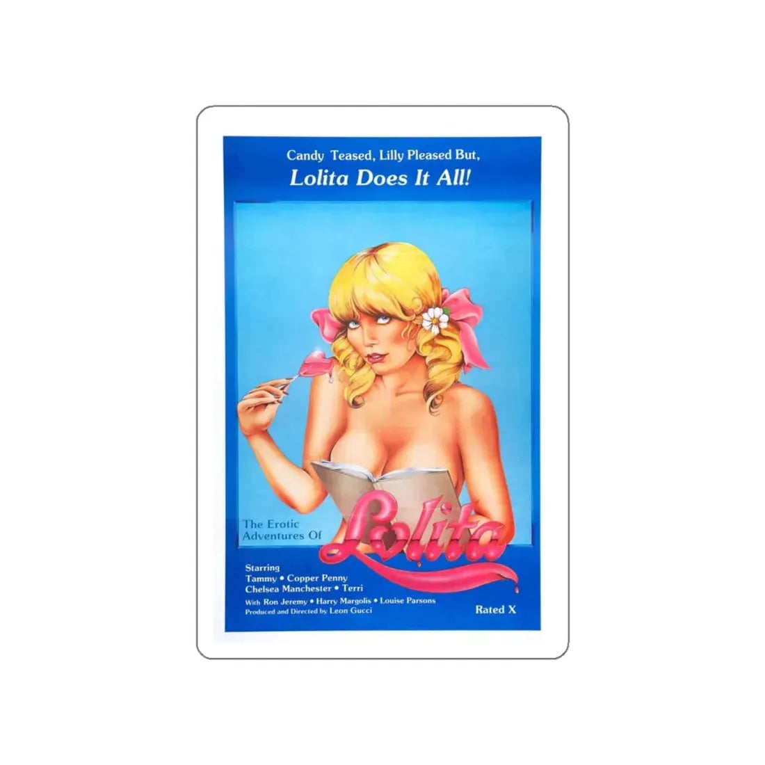 THE EROTIC ADVENTURES OF LOLITA 1982 Movie Poster STICKER Vinyl Die-Cut Decal 6 Inch - The Sticker Space