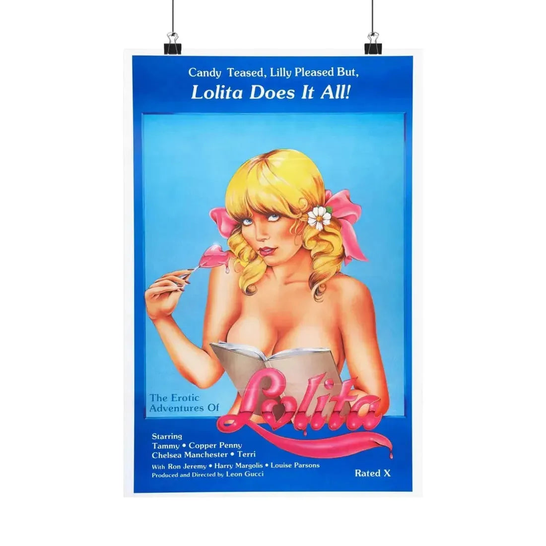 THE EROTIC ADVENTURES OF LOLITA 1982 - Paper Movie Poster 12″ x 18″ Matte - The Sticker Space