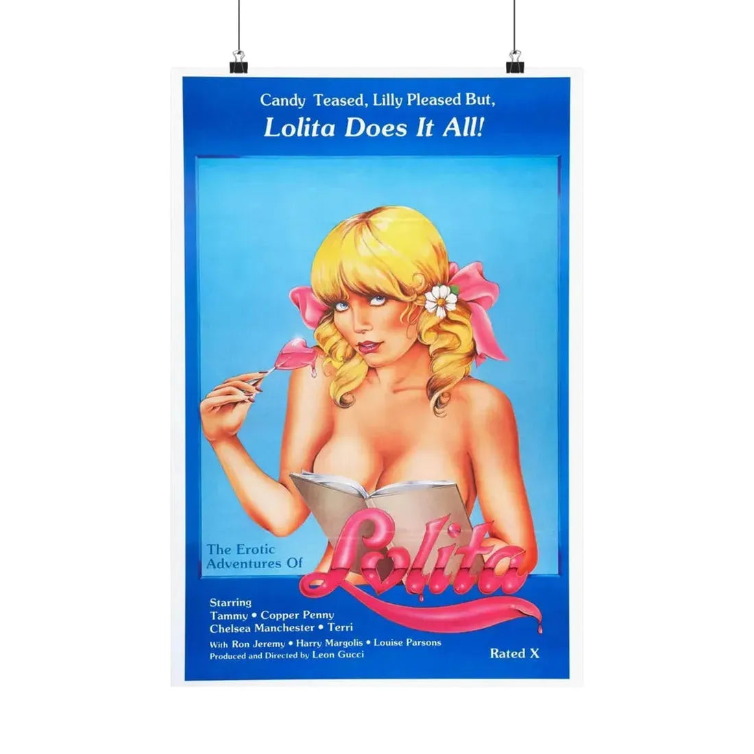 THE EROTIC ADVENTURES OF LOLITA 1982 - Paper Movie Poster 16″ x 24″ Matte - The Sticker Space
