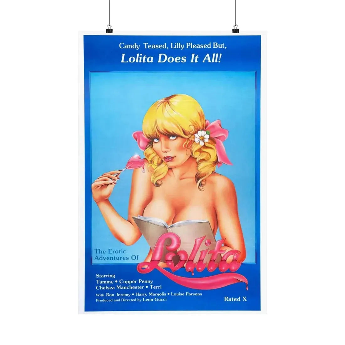 THE EROTIC ADVENTURES OF LOLITA 1982 - Paper Movie Poster 20″ x 30″ Matte - The Sticker Space