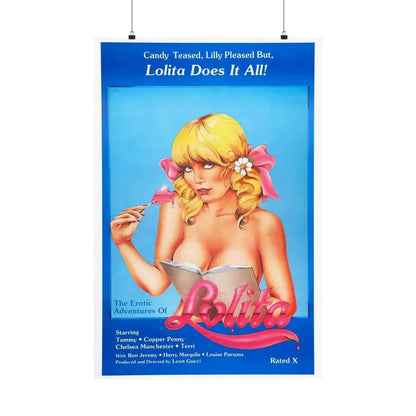 THE EROTIC ADVENTURES OF LOLITA 1982 - Paper Movie Poster 24″ x 36″ Matte - The Sticker Space
