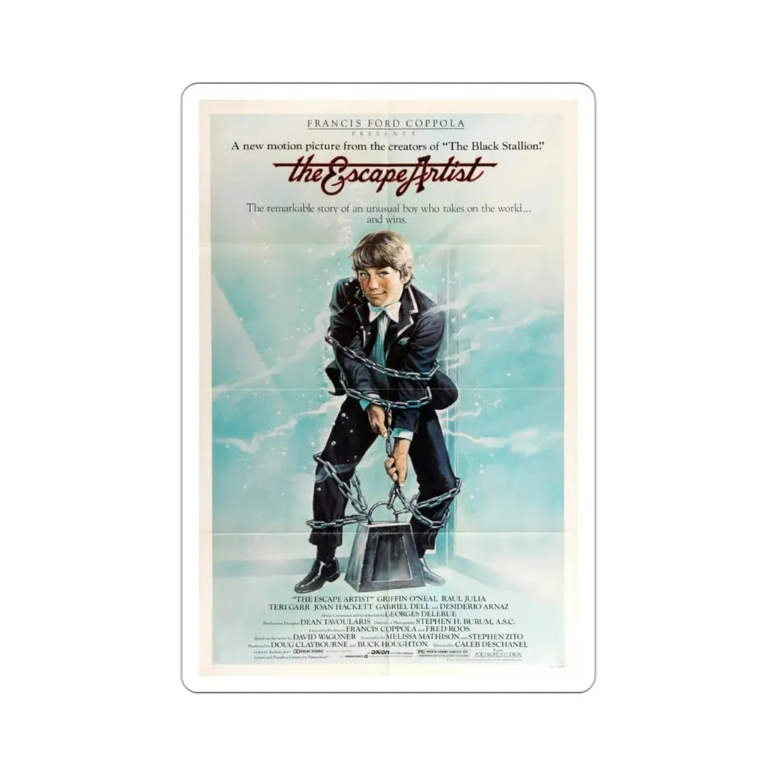 The Escape Artist 1982 Movie Poster STICKER Vinyl Die-Cut Decal 3 Inch - The Sticker Space