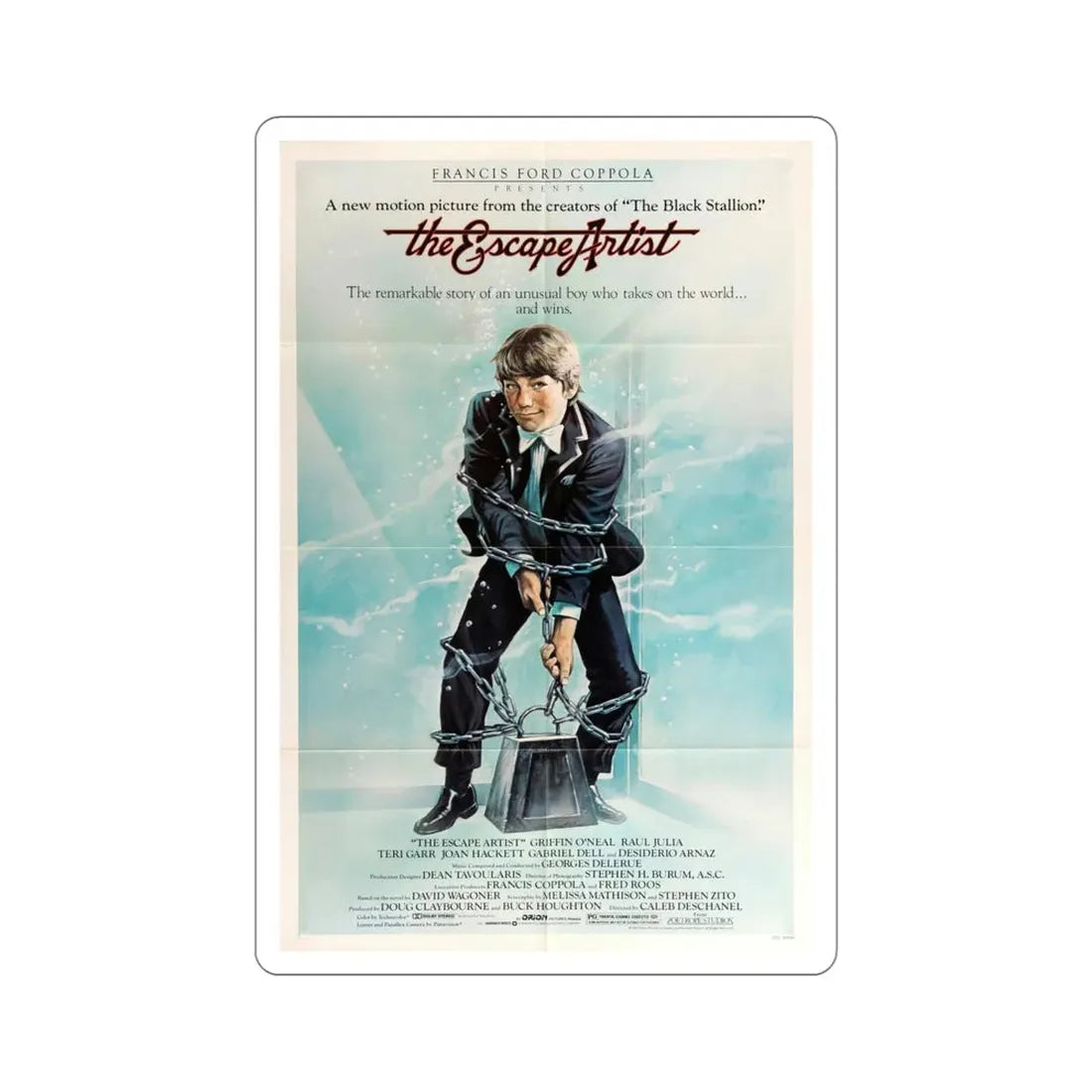 The Escape Artist 1982 Movie Poster STICKER Vinyl Die-Cut Decal 5 Inch - The Sticker Space