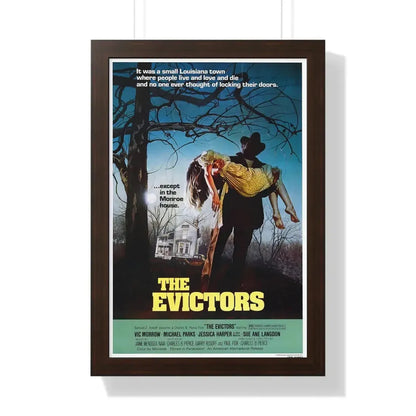THE EVICTORS 1979 - Framed Movie Poster 16″ x 24″ Walnut - The Sticker Space