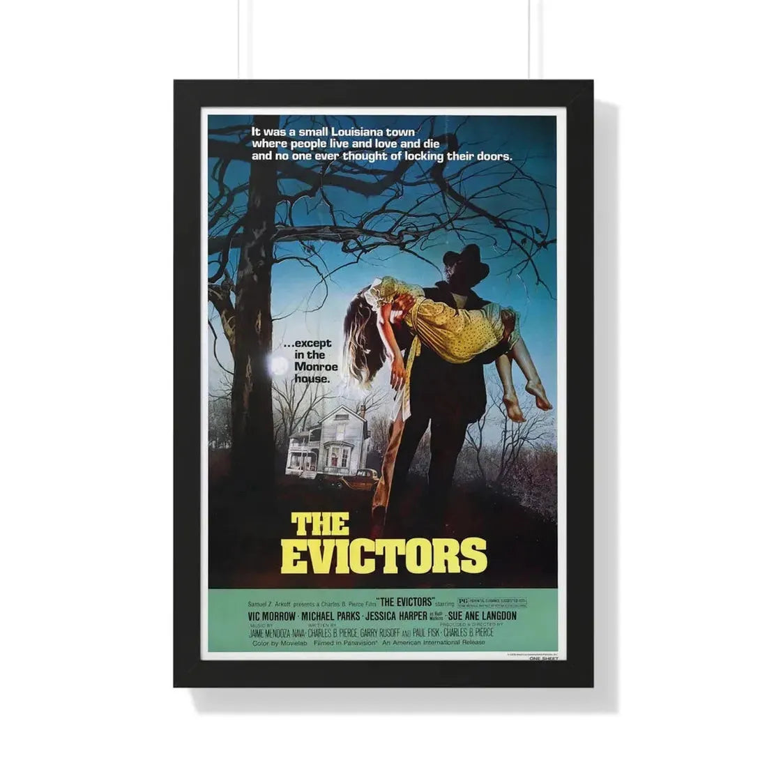 THE EVICTORS 1979 - Framed Movie Poster 20" x 30" Black - The Sticker Space