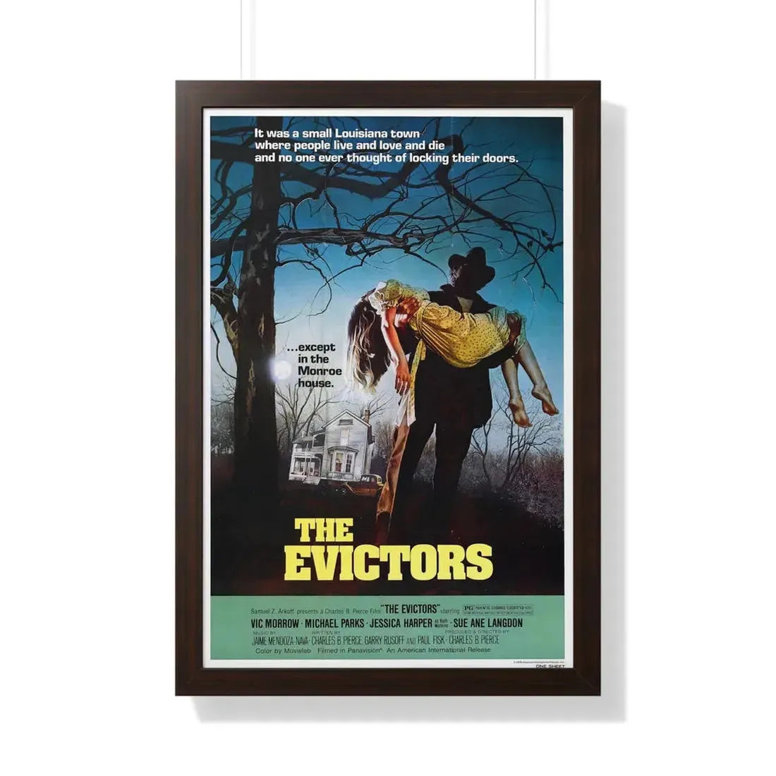 THE EVICTORS 1979 - Framed Movie Poster 20" x 30" Walnut - The Sticker Space