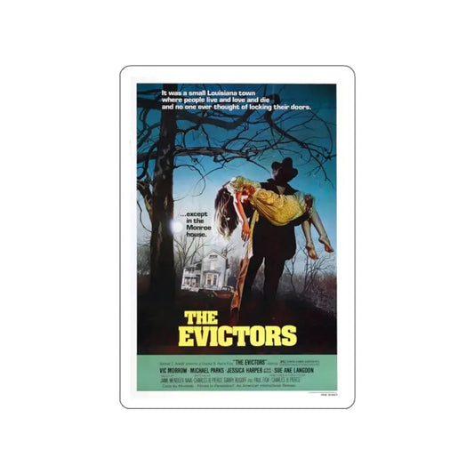 THE EVICTORS 1979 Movie Poster STICKER Vinyl Die-Cut Decal 2 Inch - The Sticker Space