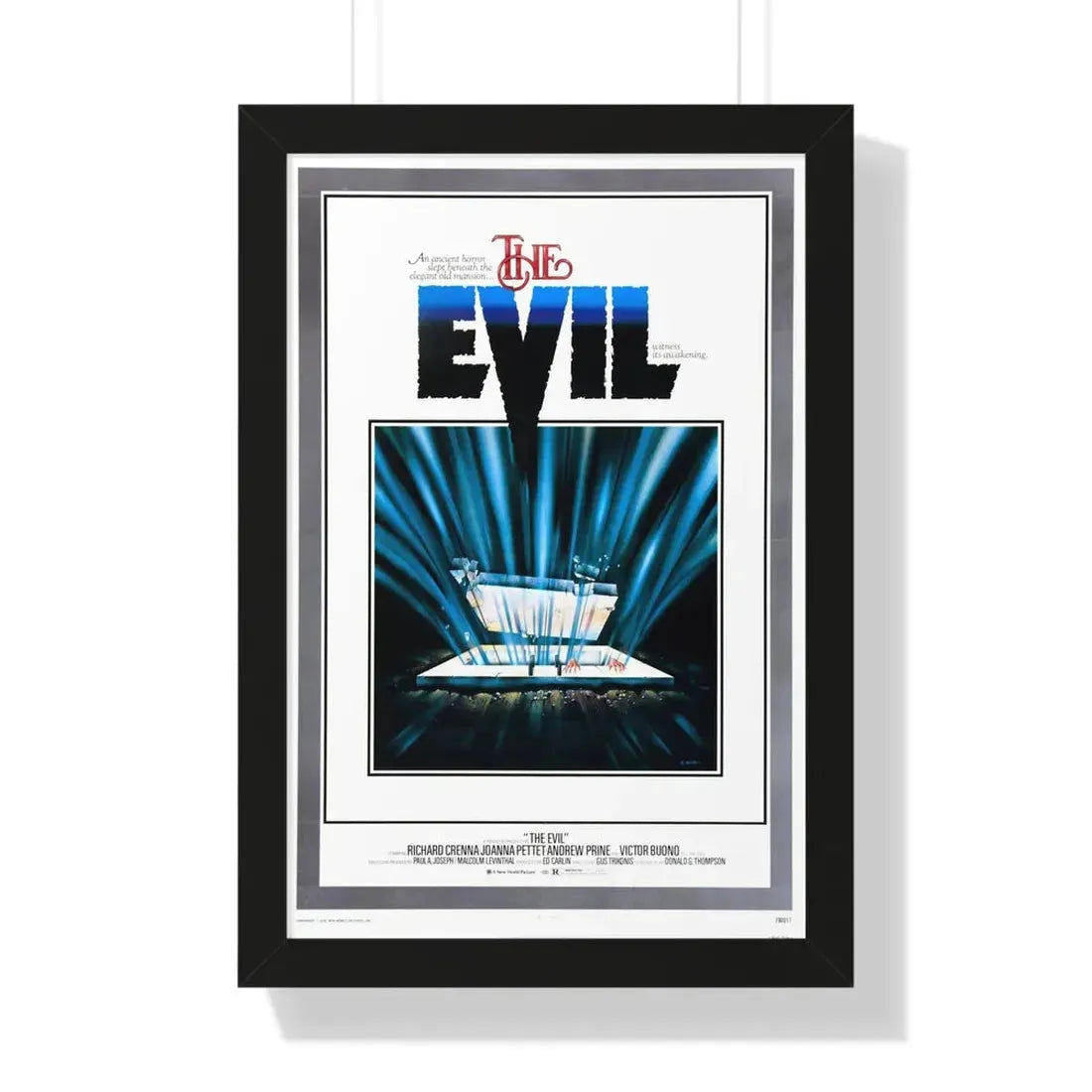THE EVIL 1978 - Framed Movie Poster 16″ x 24″ Black - The Sticker Space