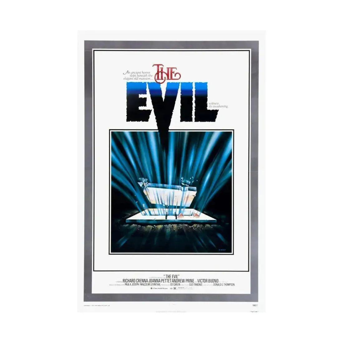 THE EVIL 1978 - Paper Movie Poster - The Sticker Space