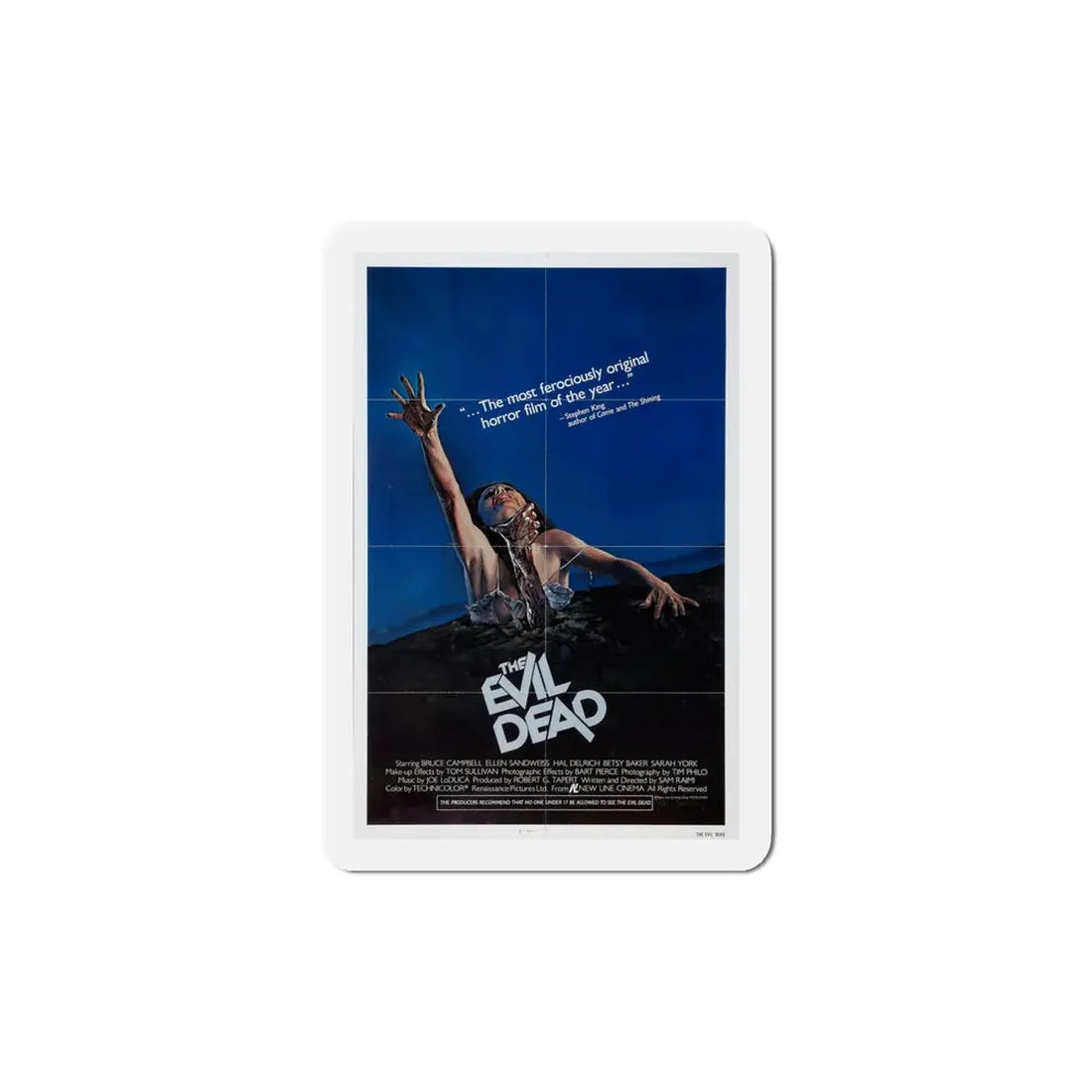 The Evil Dead 1981 Movie Poster Refrigerator Magnet 5 Inch - The Sticker Space