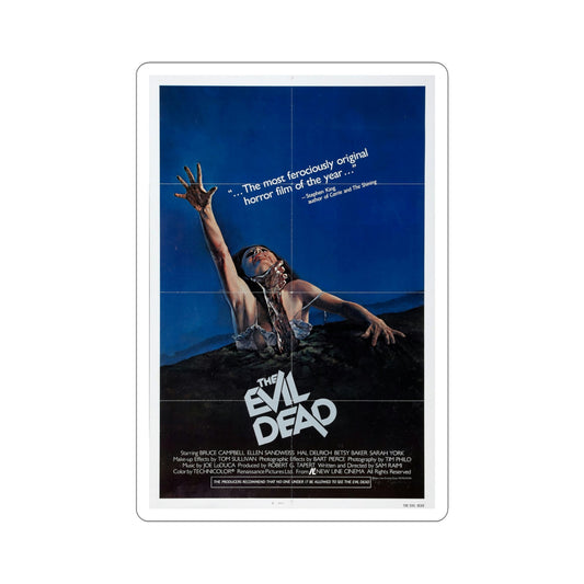 The Evil Dead 1981 Movie Poster STICKER Vinyl Die-Cut Decal-6 Inch-The Sticker Space