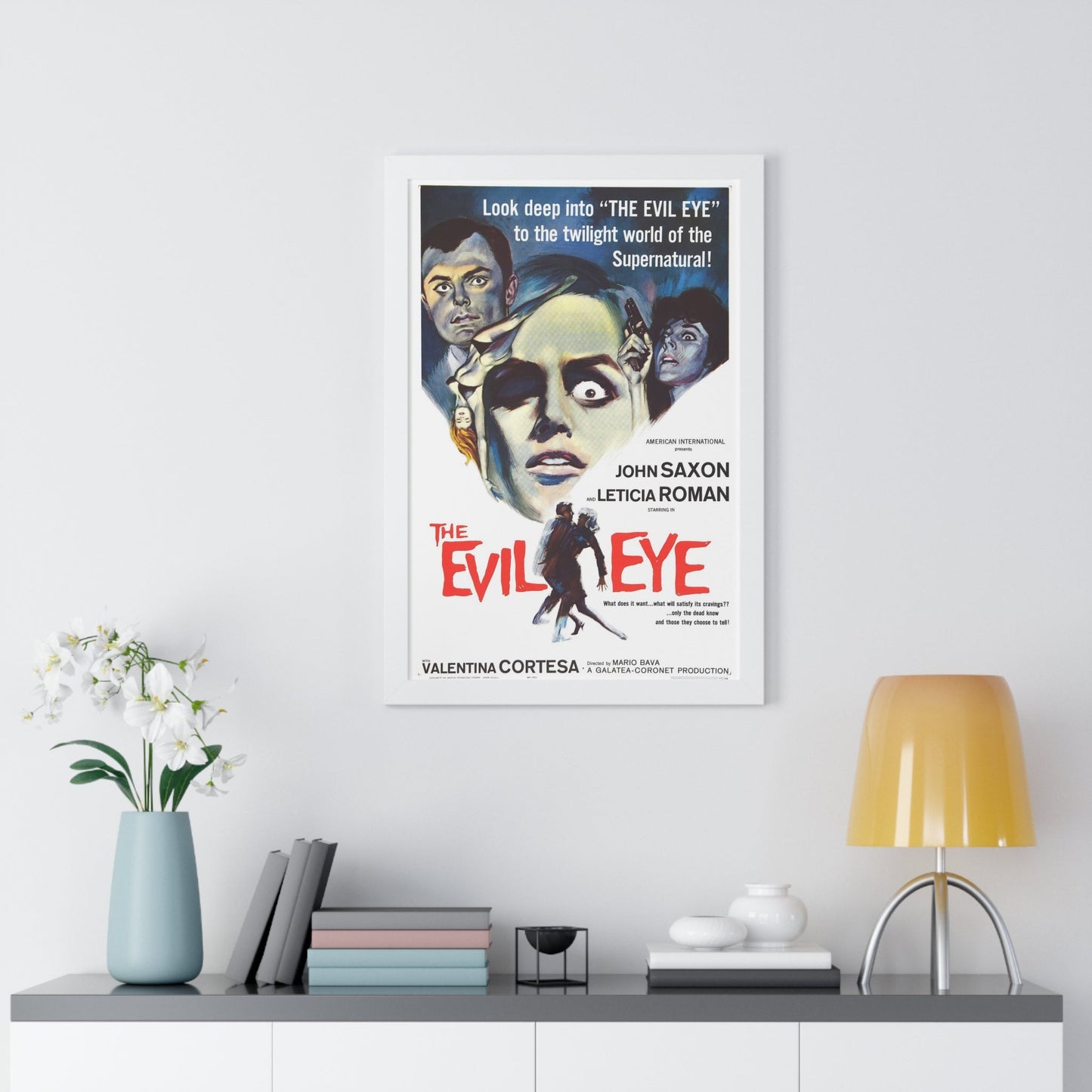 THE EVIL EYE (THE GIRL WHO KNEW TOO MUCH) 1963 - Framed Movie Poster-The Sticker Space