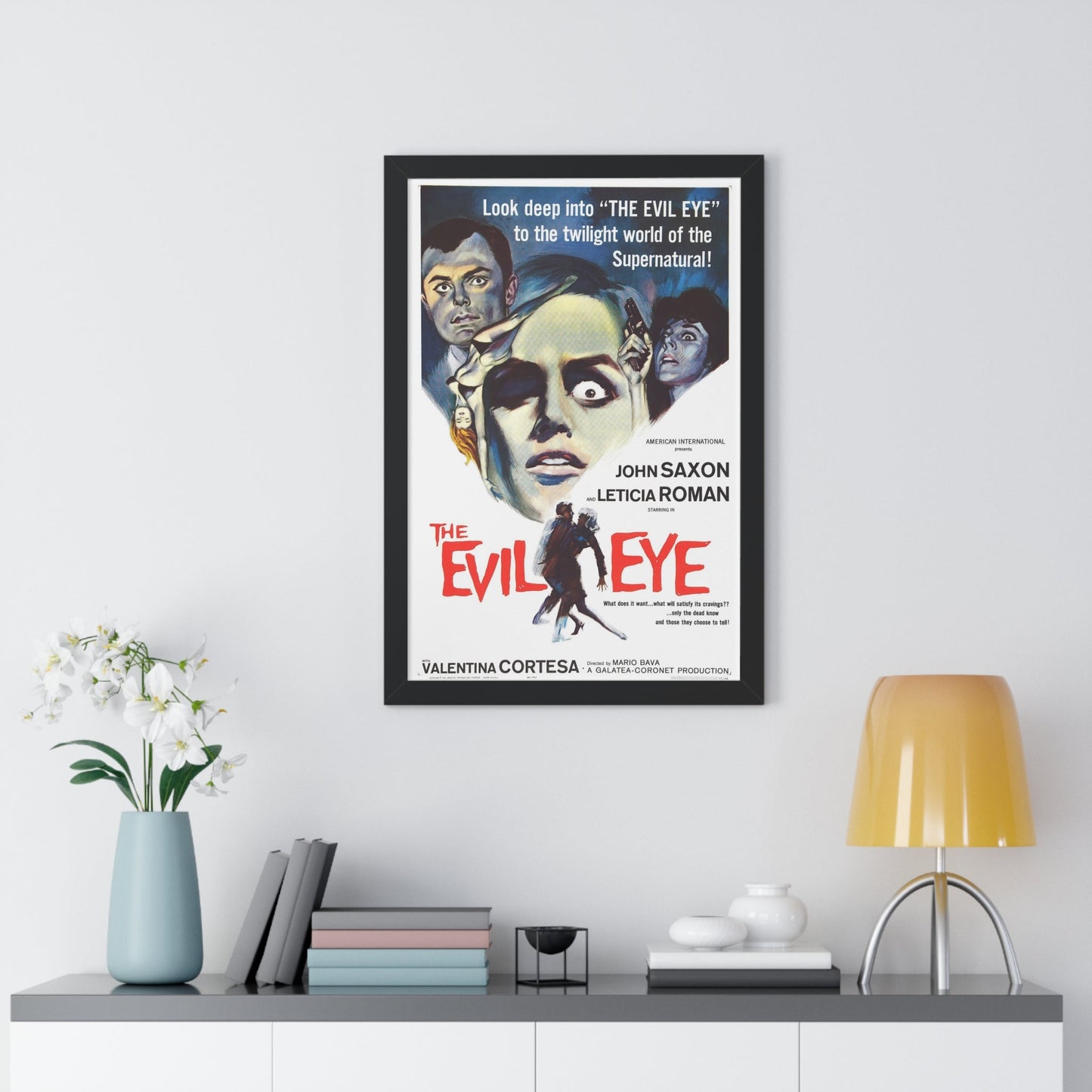 THE EVIL EYE (THE GIRL WHO KNEW TOO MUCH) 1963 - Framed Movie Poster-The Sticker Space