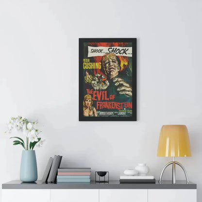THE EVIL OF FRANKENSTEIN 1964 - Framed Movie Poster - The Sticker Space
