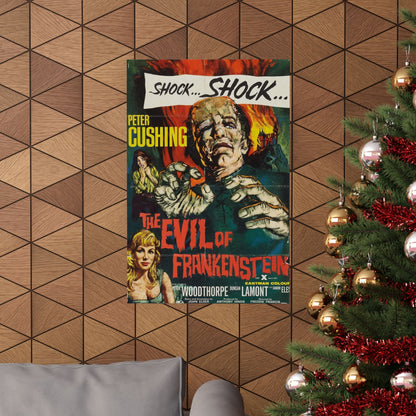 THE EVIL OF FRANKENSTEIN 1964 - Paper Movie Poster-The Sticker Space