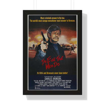 THE EVIL THAT MEN DO 1984 - Framed Movie Poster-16″ x 24″-The Sticker Space