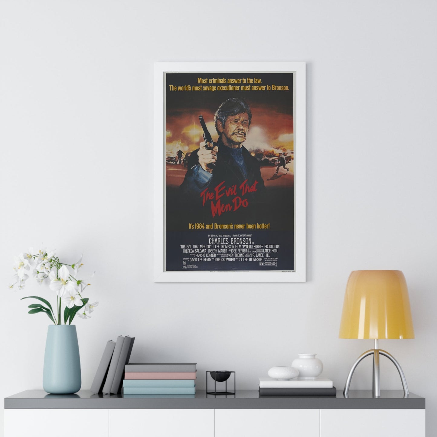 THE EVIL THAT MEN DO 1984 - Framed Movie Poster-The Sticker Space