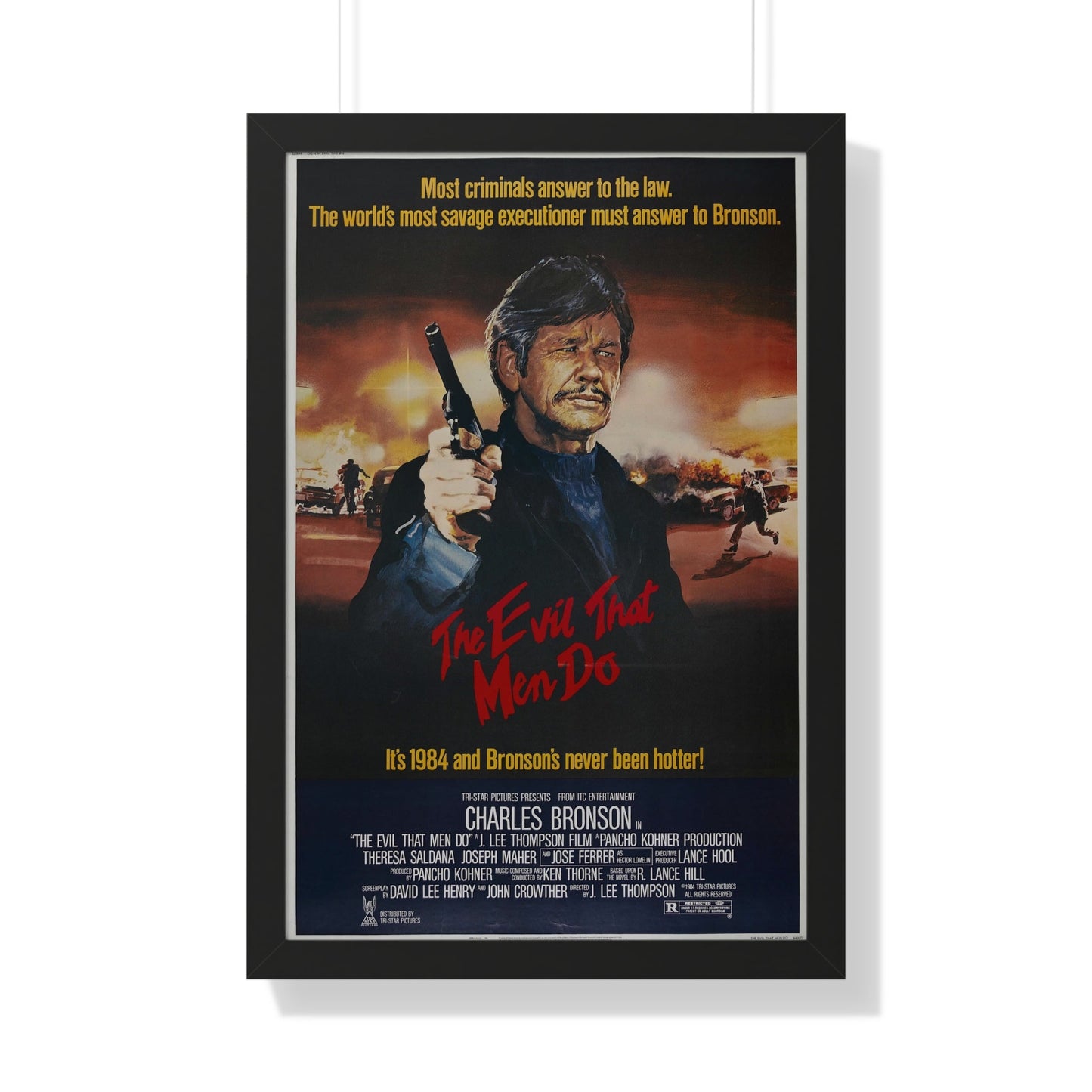 THE EVIL THAT MEN DO 1984 - Framed Movie Poster-20" x 30"-The Sticker Space