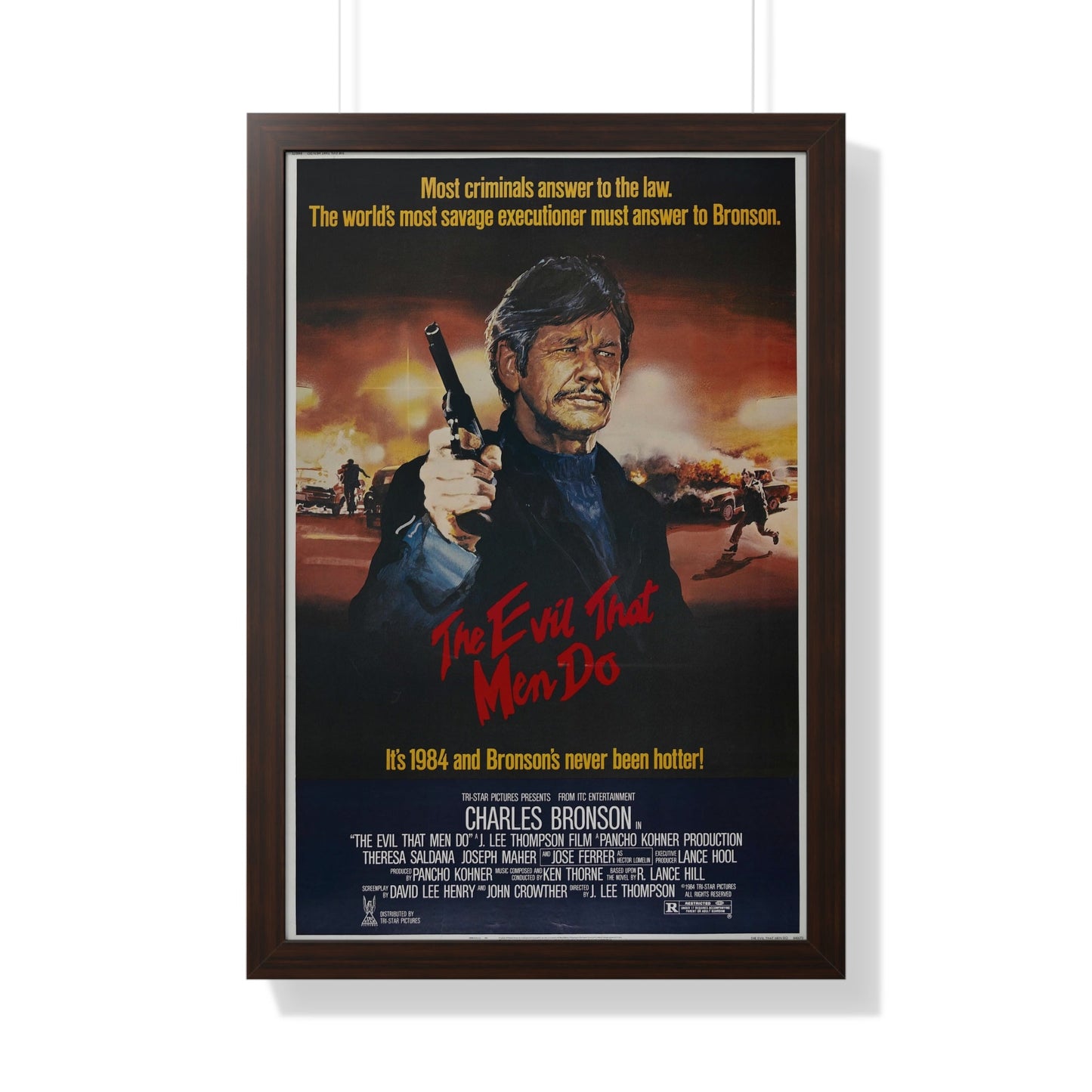 THE EVIL THAT MEN DO 1984 - Framed Movie Poster-20" x 30"-The Sticker Space