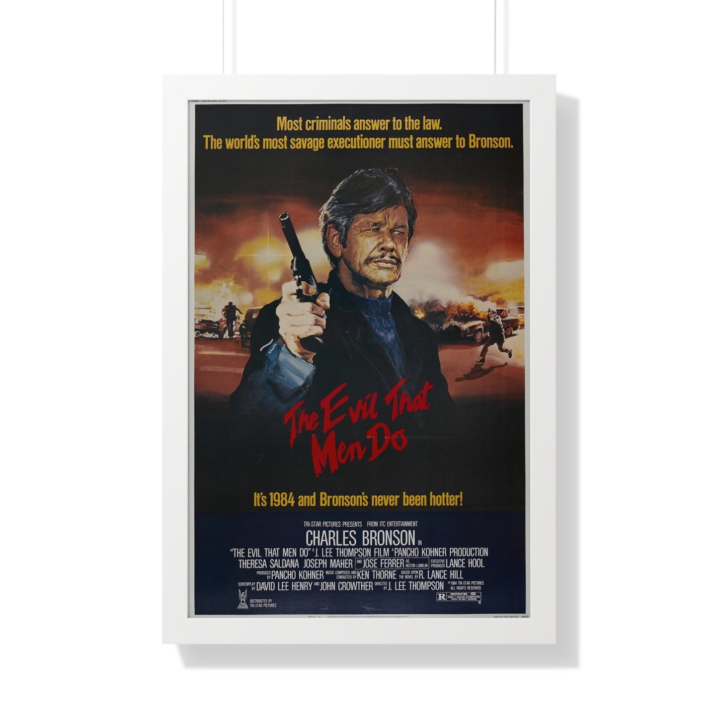 THE EVIL THAT MEN DO 1984 - Framed Movie Poster-20" x 30"-The Sticker Space