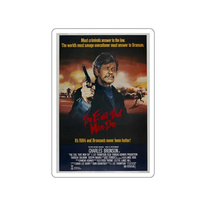 THE EVIL THAT MEN DO 1984 Movie Poster STICKER Vinyl Die-Cut Decal 5 Inch - The Sticker Space
