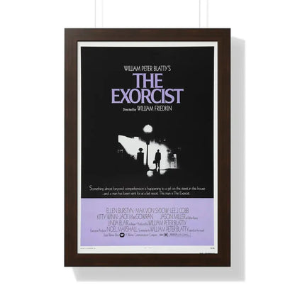 THE EXORCIST 1973 - Framed Movie Poster 16″ x 24″ Walnut - The Sticker Space