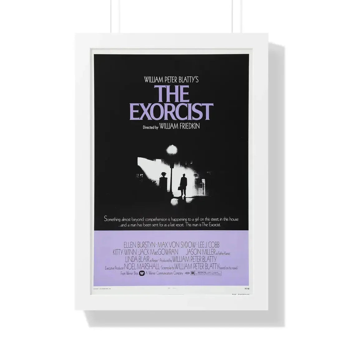 THE EXORCIST 1973 - Framed Movie Poster 16″ x 24″ White - The Sticker Space