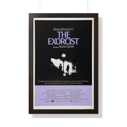 THE EXORCIST 1973 - Framed Movie Poster 20" x 30" Walnut - The Sticker Space
