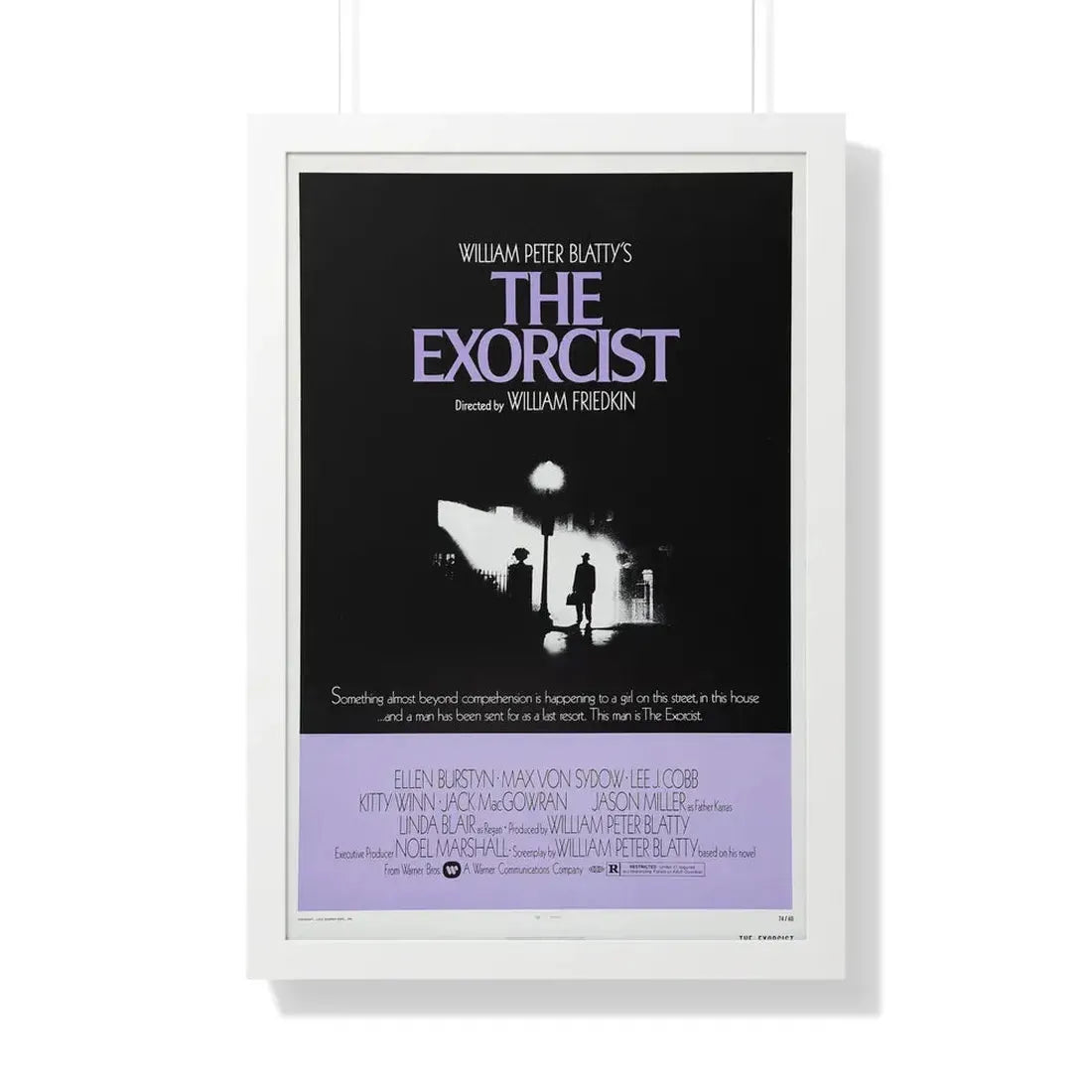 THE EXORCIST 1973 - Framed Movie Poster 20" x 30" White - The Sticker Space