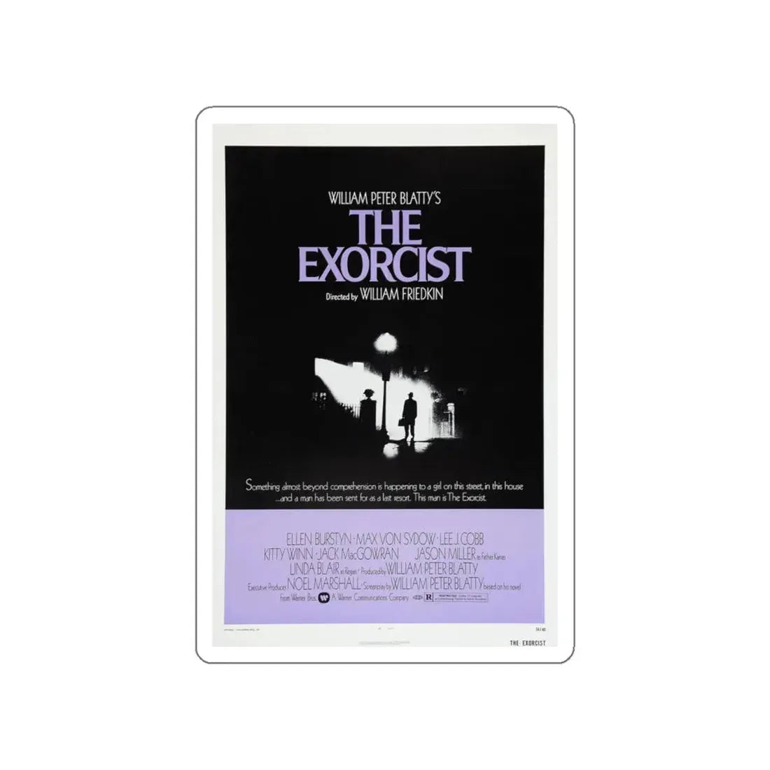 THE EXORCIST 1973 Movie Poster STICKER Vinyl Die-Cut Decal 4 Inch - The Sticker Space