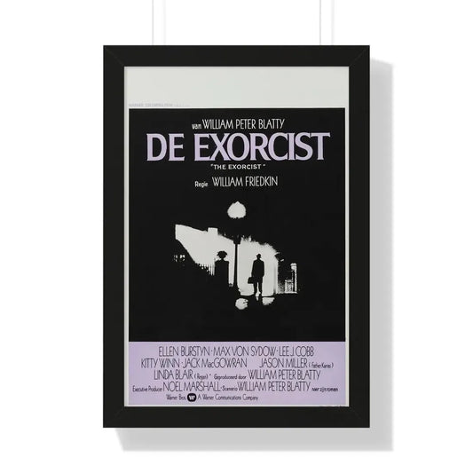 THE EXORCIST (BELGIAN) 1973 - Framed Movie Poster 16″ x 24″ Black - The Sticker Space