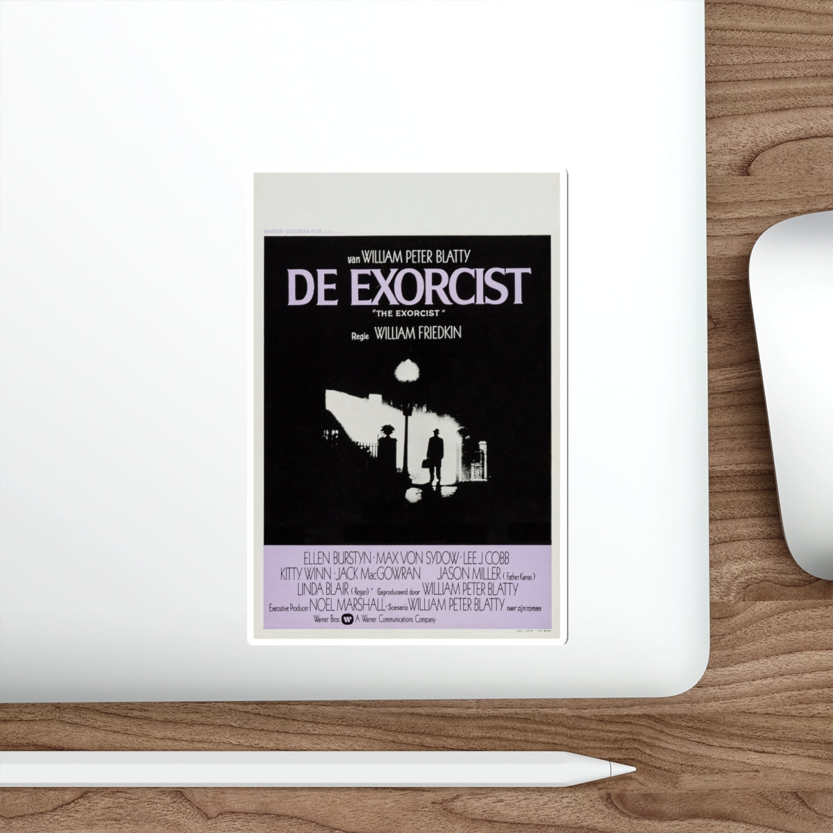 THE EXORCIST (BELGIAN) 1973 Movie Poster STICKER Vinyl Die-Cut Decal-The Sticker Space