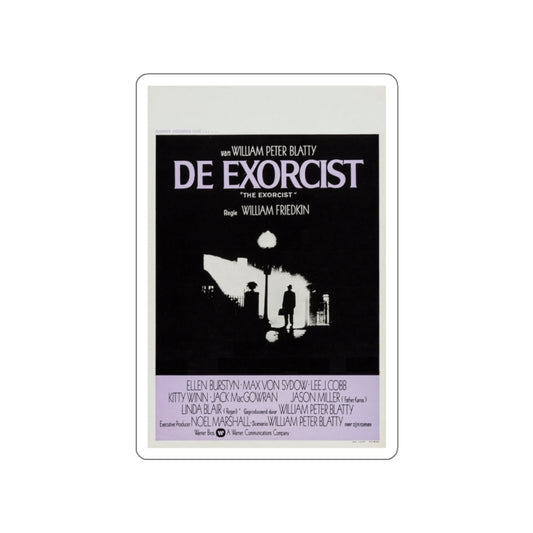 THE EXORCIST (BELGIAN) 1973 Movie Poster STICKER Vinyl Die-Cut Decal-White-The Sticker Space