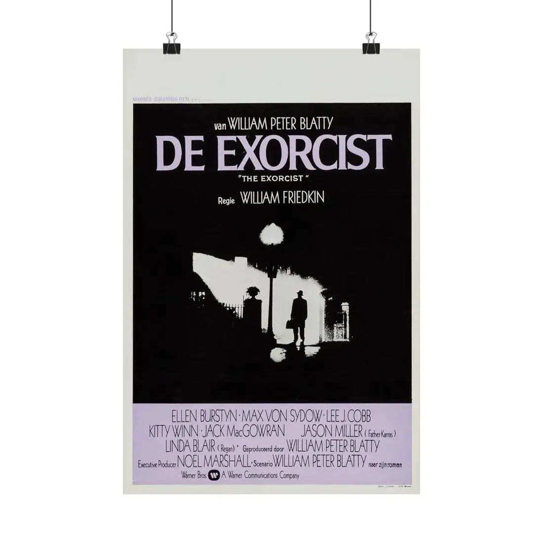 THE EXORCIST (BELGIAN) 1973 - Paper Movie Poster 12″ x 18″ Matte - The Sticker Space