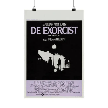 THE EXORCIST (BELGIAN) 1973 - Paper Movie Poster 12″ x 18″ Matte - The Sticker Space