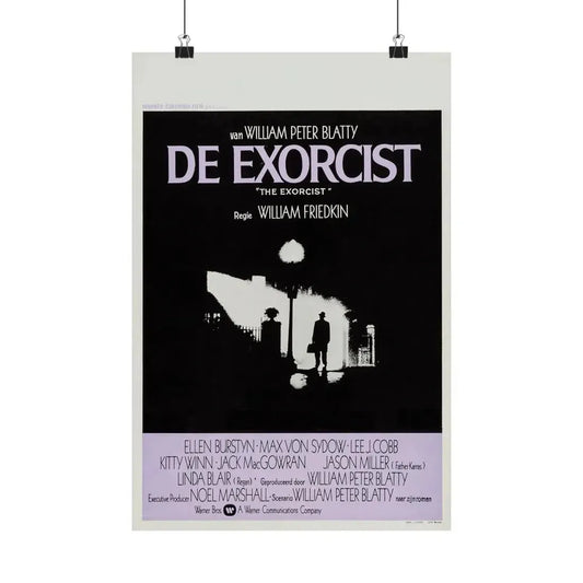 THE EXORCIST (BELGIAN) 1973 - Paper Movie Poster 12″ x 18″ Matte - The Sticker Space