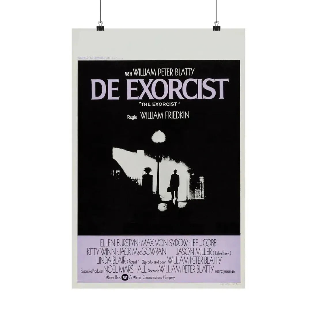THE EXORCIST (BELGIAN) 1973 - Paper Movie Poster 16″ x 24″ Matte - The Sticker Space